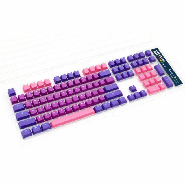 Ducky 104 Key PBT Keycaps - Ultra Violet - أكسسوار لوحة مفاتيح